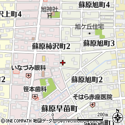 岐阜県各務原市蘇原旭町2丁目76周辺の地図