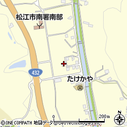 島根県松江市八雲町東岩坂387-11周辺の地図