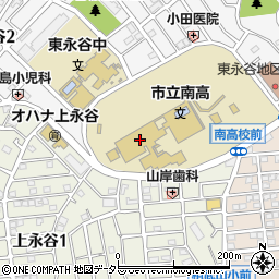 横浜市立南高等学校周辺の地図