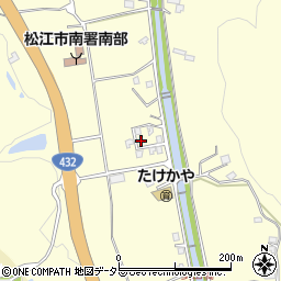 島根県松江市八雲町東岩坂387-16周辺の地図