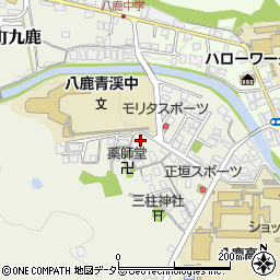 兵庫県養父市八鹿町九鹿158周辺の地図