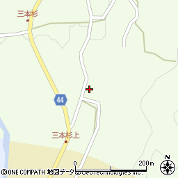 鳥取県東伯郡琴浦町三本杉1076周辺の地図