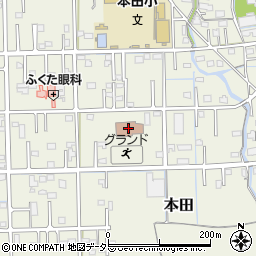 本田コミュニティセンター周辺の地図