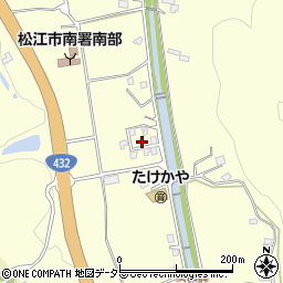島根県松江市八雲町東岩坂387周辺の地図