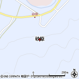 鳥取県三朝町（東伯郡）砂原周辺の地図