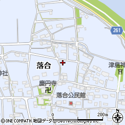 岐阜県安八郡神戸町落合周辺の地図