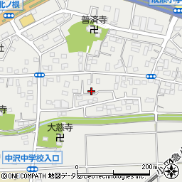 神奈川県伊勢原市下糟屋周辺の地図