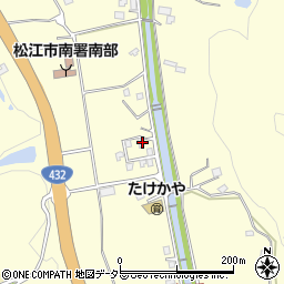 島根県松江市八雲町東岩坂387-21周辺の地図