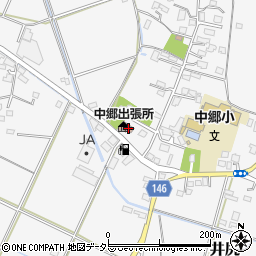中郷公民館周辺の地図