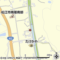 島根県松江市八雲町東岩坂390-5周辺の地図