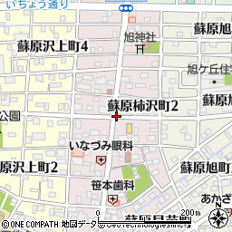岐阜県各務原市蘇原柿沢町周辺の地図