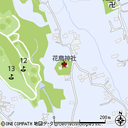 花鳥神社周辺の地図