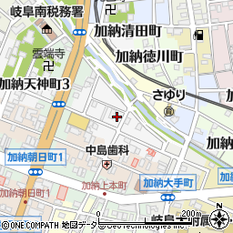 岐阜県岐阜市加納天神町周辺の地図
