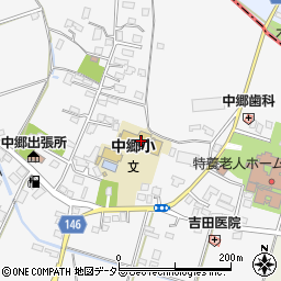 木更津市立中郷小学校周辺の地図