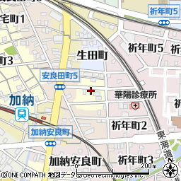 岐阜県岐阜市平安町周辺の地図