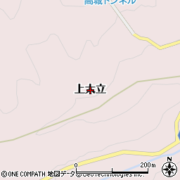 鳥取県倉吉市上大立周辺の地図