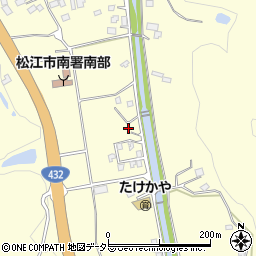 島根県松江市八雲町東岩坂390-6周辺の地図
