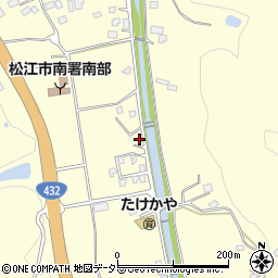 島根県松江市八雲町東岩坂390-3周辺の地図