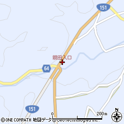 親田入口周辺の地図