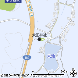 犬田神社周辺の地図