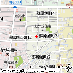 岐阜県各務原市蘇原旭町3丁目35周辺の地図