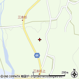 鳥取県東伯郡琴浦町三本杉1149周辺の地図