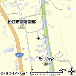 島根県松江市八雲町東岩坂374-7周辺の地図