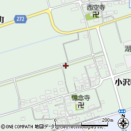 滋賀県長浜市小沢町周辺の地図