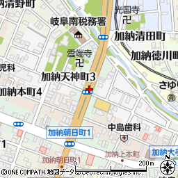 岐阜県岐阜市加納桜道周辺の地図