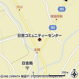 瑞浪市日吉コミュニティーセンター周辺の地図