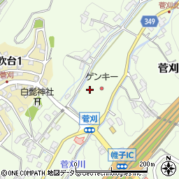 岐阜県可児市菅刈周辺の地図