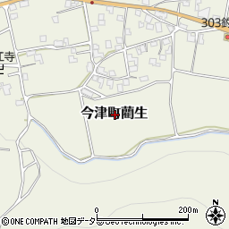 滋賀県高島市今津町藺生周辺の地図
