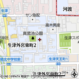 有限会社久保田プレス　穂積工場周辺の地図