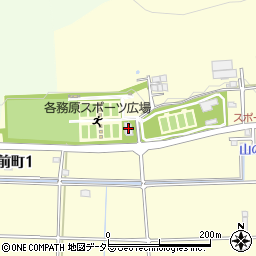 各務原スポーツ広場周辺の地図