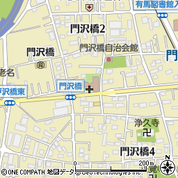 チケパ門沢橋駅前第１駐車場周辺の地図
