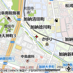 岐阜県岐阜市加納大石町周辺の地図