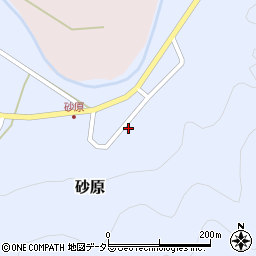 鳥取県東伯郡三朝町砂原186周辺の地図