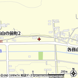 岐阜県各務原市各務山の前町周辺の地図