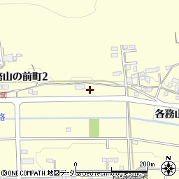 岐阜県各務原市各務山の前町周辺の地図
