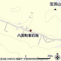 島根県松江市八雲町東岩坂1123周辺の地図