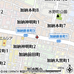 岐阜県岐阜市加納新本町周辺の地図