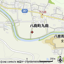 兵庫県養父市八鹿町九鹿周辺の地図