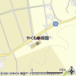 島根県松江市八雲町東岩坂117周辺の地図