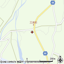 鳥取県東伯郡琴浦町三本杉1209周辺の地図