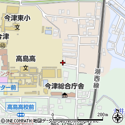 滋賀県高島市今津町弘川77-8周辺の地図