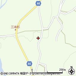 鳥取県東伯郡琴浦町三本杉1078周辺の地図
