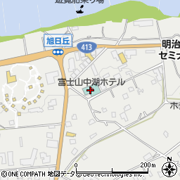 富士山中湖ホテル周辺の地図