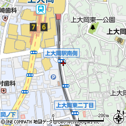 【こどもまち自慢】上大岡駅南側交差点周辺の地図