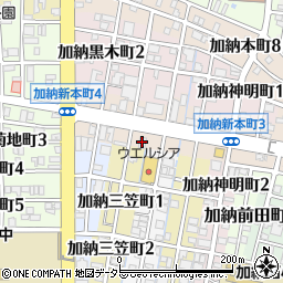 ファミリーマートぎふ加納新本町店周辺の地図