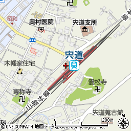 宍道郵便局周辺の地図